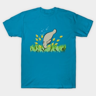 Manatee and fish T-Shirt